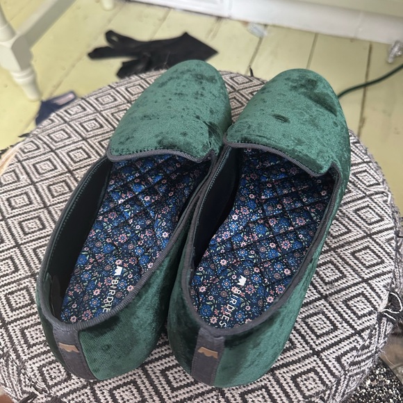 Birdies Shoes Womens Birdie Shoes The Starling Green Velvet Poshmark